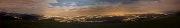 Panoramica dal Linzone sulle luci della pianura